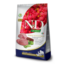 Farmina N&D dog QUINOA (GF) adult medium & maxi, weight management, lamb & broccoli 2,5 kg